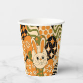 Groovy Easter Bunny Party Paper Cups 紙コップ (正面)