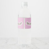 Groovy Easter Bunny Water Bottle Label ペットボトルラベル (裏面)