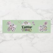 Groovy Easter Bunny Water Bottle Label ペットボトルラベル (シングルラベル)