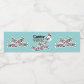 Groovy Easter Bunny Water Bottle Label ペットボトルラベル (シングルラベル)