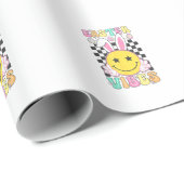 Groovy Easter Vibes Bunny Easter Day Smile Face Gi ラッピングペーパー (ロールコーナー)