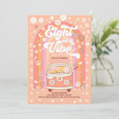 Groovy EightはVibe Van Busの8歳の誕生日 招待状 (スタンド正面)