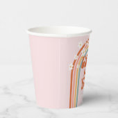 Groovy Eightヴィベデイジーレインボー8歳の誕生日 紙コップ (右)