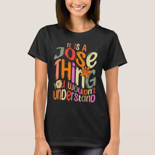 Groovy Fを理解できないのはホセだ Tシャツ (正面)