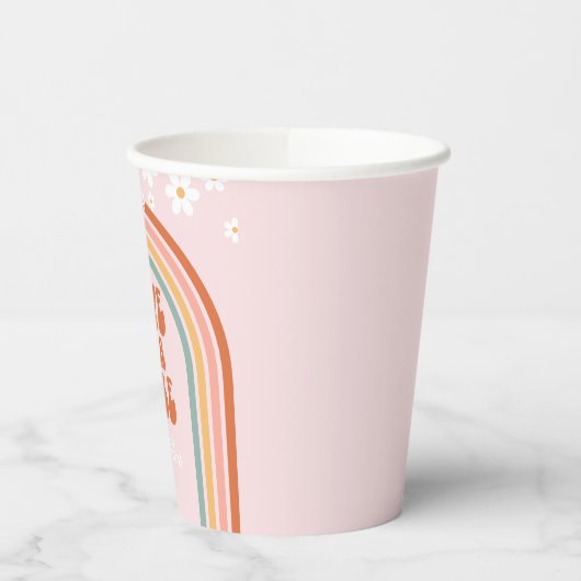 Groovy Fiveはヴィベデイジーレインボー5歳の誕生日 紙コップ (左)