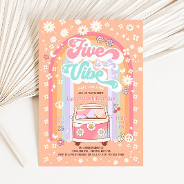 Groovy FIVEはVibeデイジー5誕生日 招待状