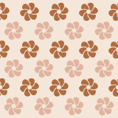 Groovy Floral Blanket 70s Pastel Copper Vibes フリースブランケット
