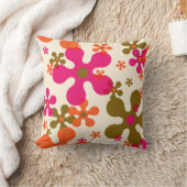groovy flower 60s 70s柄枕 クッション (ブランケット)
