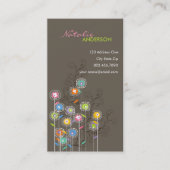 Groovy Flower Gardenお洒落フローラ 名刺 (正面)