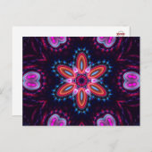 Groovy Flower of Lifeポストカード ポストカード (正面/裏面)