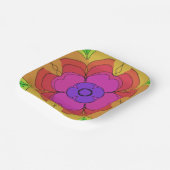 Groovy Flower Power 70s Gogo ペーパープレート (傾斜あり)