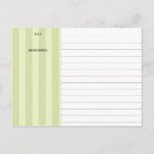 Groovy fondueポット料理レシピカード ポストカード (裏面)