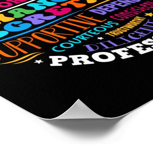 Groovy Front Desk Financial Secretary Admin Apprec ポスター (角)