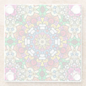 Groovy Funky Flower Power Coaster ガラスコースター (裏面)