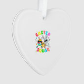 Groovy Funny Rabbit Egg Chick Easter Squad Day Men オーナメント (正面)