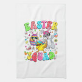 Groovy Funny Rabbit Egg Chick Easter Squad Day Men キッチンタオル (縦)