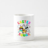 Groovy Funny Rabbit Egg Chick Easter Squad Day Men コーヒーマグカップ (中央)