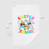 Groovy Funny Rabbit Egg Chick Easter Squad Day Men ゴルフタオル (インサイチュ)