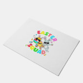 Groovy Funny Rabbit Egg Chick Easter Squad Day Men ドアマット (アングル)