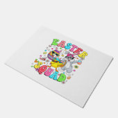 Groovy Funny Rabbit Egg Chick Easter Squad Day Men ドアマット (アングル)