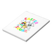 Groovy Funny Rabbit Egg Chick Easter Squad Day Men ノートパッド (回転)