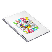 Groovy Funny Rabbit Egg Chick Easter Squad Day Men ノートブック (右側)