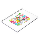 Groovy Funny Rabbit Egg Chick Easter Squad Day Men ノートブック (左側)