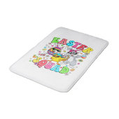 Groovy Funny Rabbit Egg Chick Easter Squad Day Men バスマット (アングル)