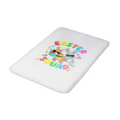 Groovy Funny Rabbit Egg Chick Easter Squad Day Men バスマット (アングル)