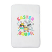 Groovy Funny Rabbit Egg Chick Easter Squad Day Men バスマット (正面縦)