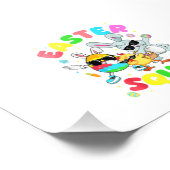 Groovy Funny Rabbit Egg Chick Easter Squad Day Men フォトプリント (角)