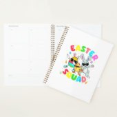 Groovy Funny Rabbit Egg Chick Easter Squad Day Men プランナー手帳 (ディスプレー)