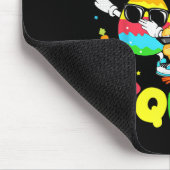 Groovy Funny Rabbit Egg Chick Easter Squad Day Men マウスパッド (コーナー)