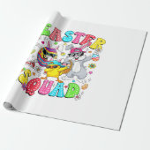 Groovy Funny Rabbit Egg Chick Easter Squad Day Men ラッピングペーパー (アンロールド)