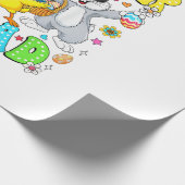 Groovy Funny Rabbit Egg Chick Easter Squad Day Men ラッピングペーパー (角)