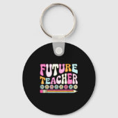 Groovy Future Teacher Student Graduation Teacher I キーホルダー (正面)