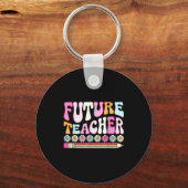 Groovy Future Teacher Student Graduation Teacher I キーホルダー (正面)