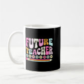 Groovy Future Teacher Student Graduation Teacher I コーヒーマグカップ (左)