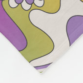 Groovy Garden フリースブランケット (角)