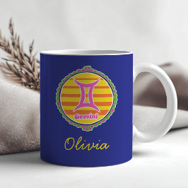 Groovy Gemini Custom コーヒーマグカップ