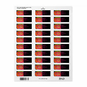 Groovy Gerberaデイジーラベル ラベル (フルシート)