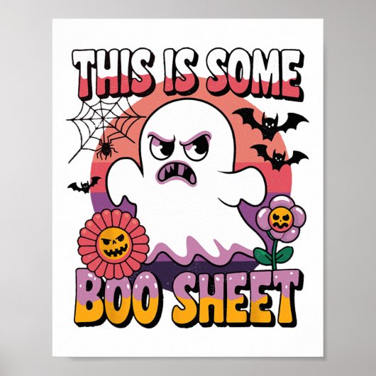 Groovy Ghost This Is Some Boo Sheet Funny Hallowee ポスター (正面)