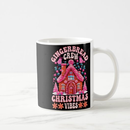 Groovy Gingerbread House Crew Nk Christmas Vibes P コーヒーマグカップ (右)