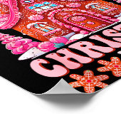 Groovy Gingerbread House Crew Nk Christmas Vibes P ポスター (角)