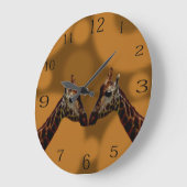 Groovy Girfe A Go、   ラージ壁時計 (傾斜)