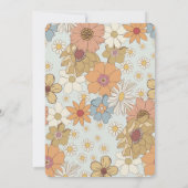 Groovy Girl 1st Birthday, 70sレトロテーマ招待状 (裏面)