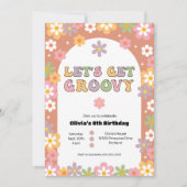 Groovy Girl's Hippie Birthday Partyをゲット 招待状 (正面)