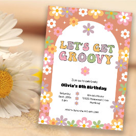 Groovy Girl's Hippie Birthday Partyをゲット 招待状