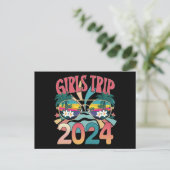 Groovy Girls Trip 2024週末夏ビーチ ポストカード (スタンド正面)
