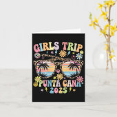 Groovy Girls Trip Punta Cana 2025 Matching Summer  カード (黄色い花)